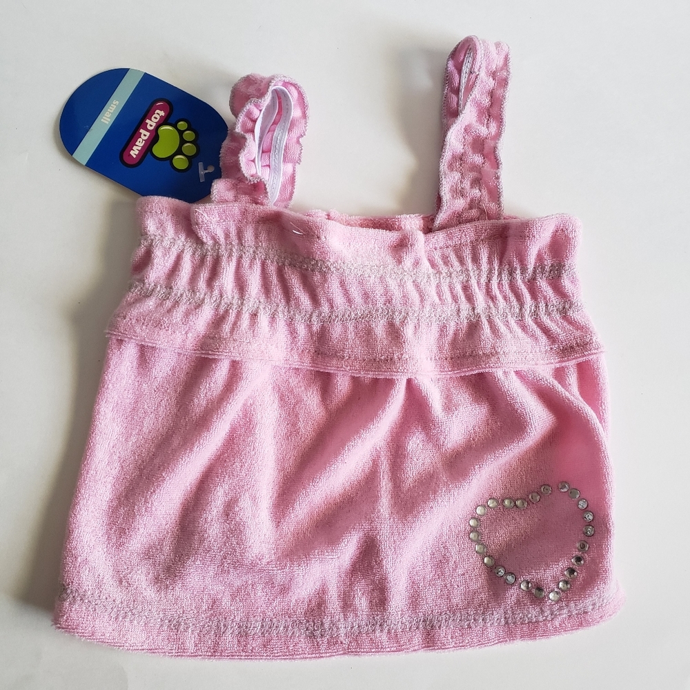 Adorable Terrycloth Dog Swim Coverup/Sundress